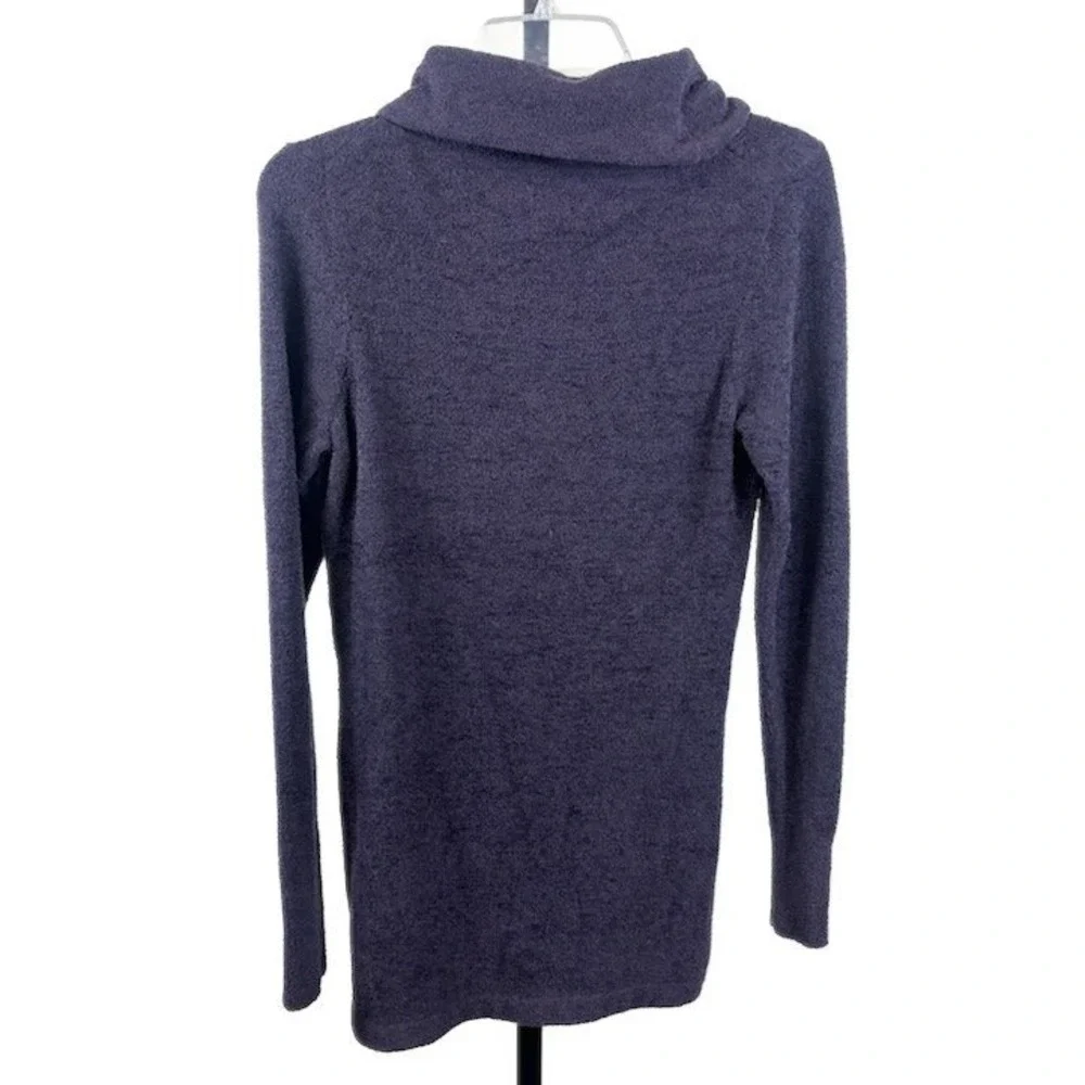 Exofficio Long Sweater Women's Size Medium Purple Cowl Neck‎ Long Sleeve Soft